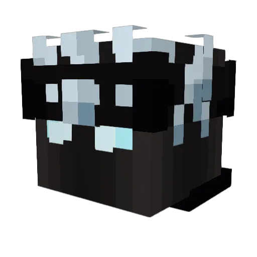 Fallenier Minecraft avatar head, 3D render