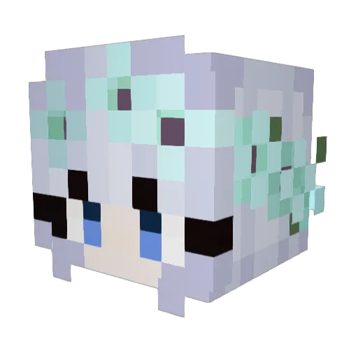 FallinDown Minecraft avatar head, 3D render