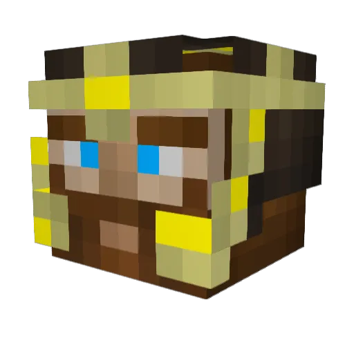 Falling239 Minecraft avatar head, 3D render