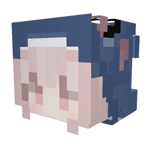 FallingEpicDuck Minecraft avatar head, 3D render