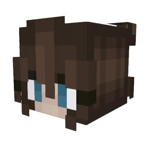 FallingFacade Minecraft avatar head, 3D render