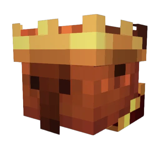 FallingOso Minecraft avatar head, 3D render