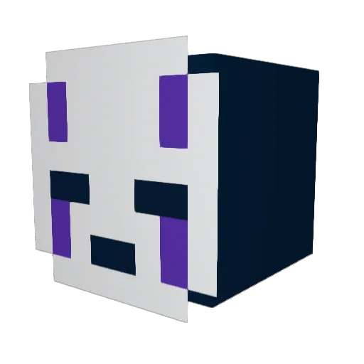 FallingSmoke Minecraft avatar head, 3D render