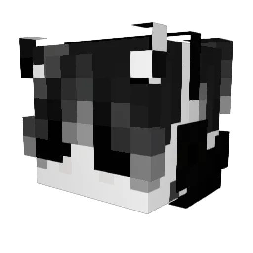 Fallinzombie Minecraft avatar head, 3D render