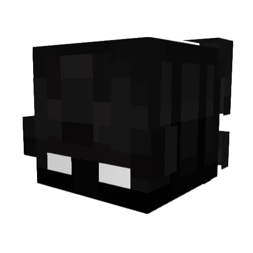 Fallism Minecraft avatar head, 3D render