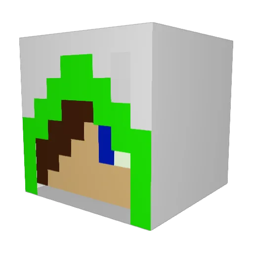 FallnTrib3zV2 Minecraft avatar head, 3D render
