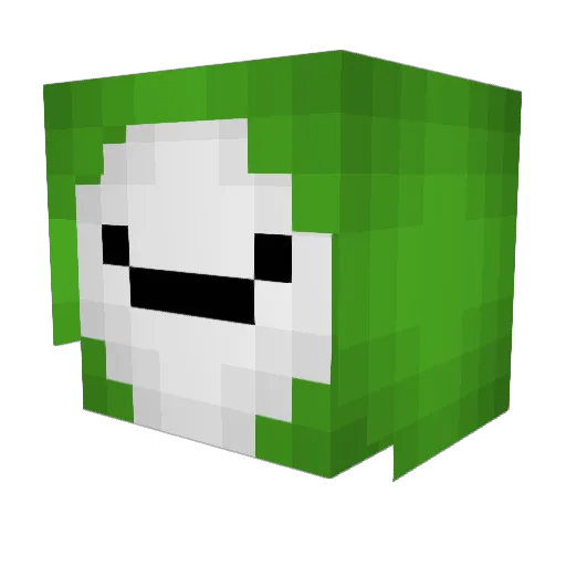 FallopianTubular Minecraft avatar head, 3D render