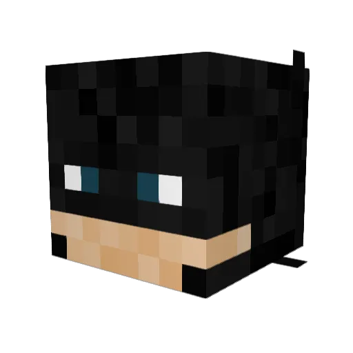 Fallota Minecraft avatar head, 3D render