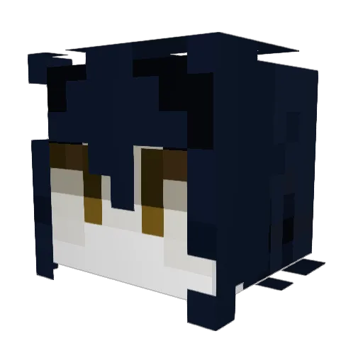 FalloutGod51 Minecraft avatar head, 3D render