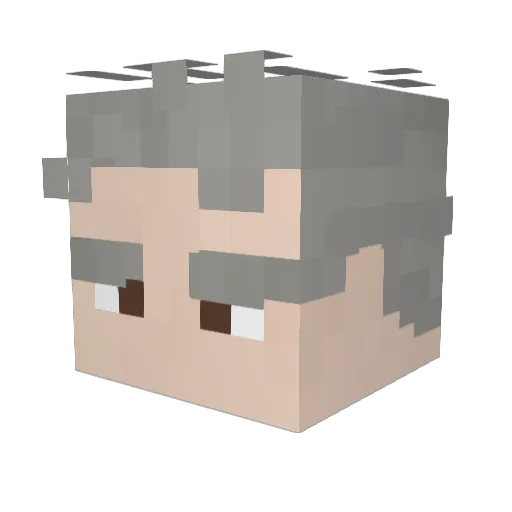 FalloutMage Minecraft avatar head, 3D render