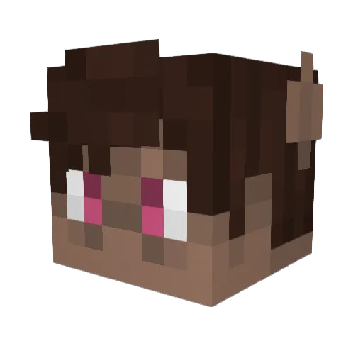 Fallowbuck Minecraft avatar head, 3D render