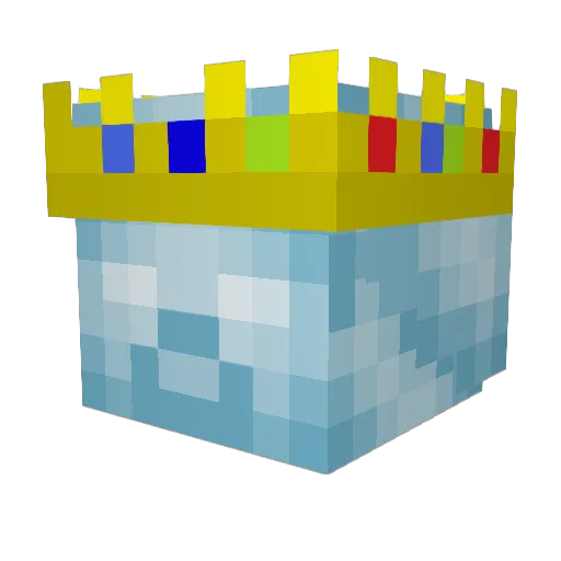FalseDelta Minecraft avatar head, 3D render