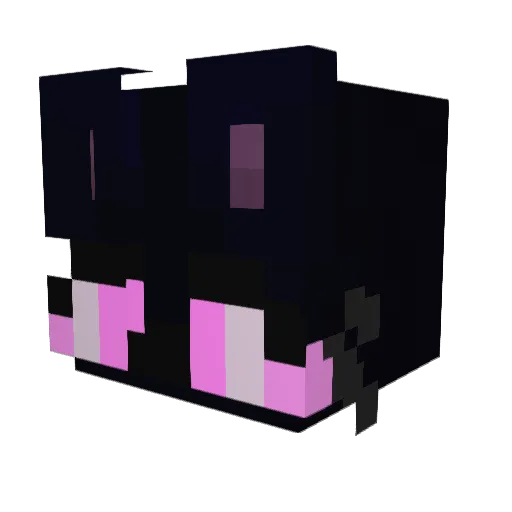 FalseHeart Minecraft avatar head, 3D render