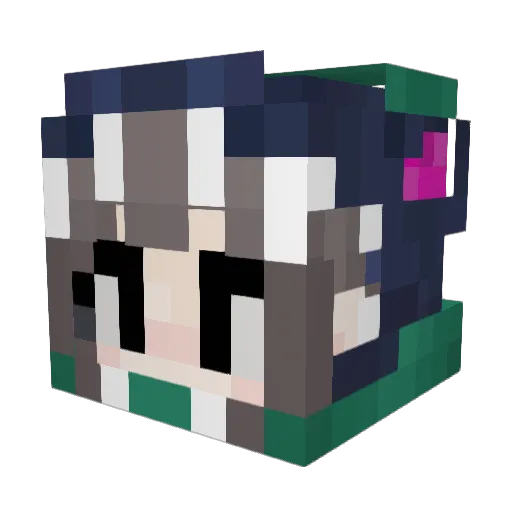 FalseKingSlayer Minecraft avatar head, 3D render