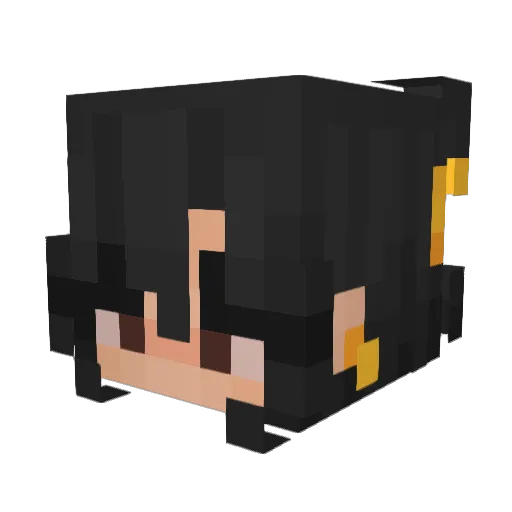 FalseShake Minecraft avatar head, 3D render