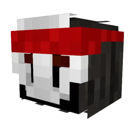 Faltalizer Minecraft avatar head, 3D render