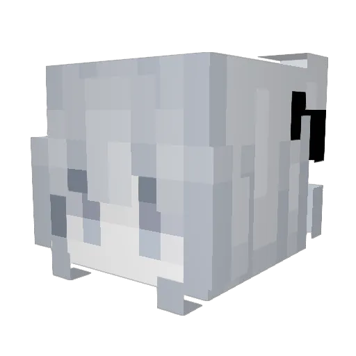 Faltar Minecraft avatar head, 3D render