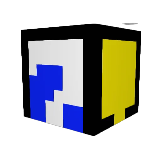 Faltasis Minecraft avatar head, 3D render