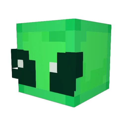 Falter5 Minecraft avatar head, 3D render