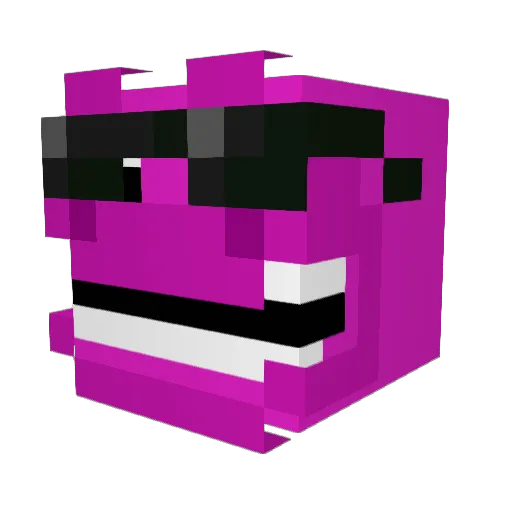 Faltoran Minecraft avatar head, 3D render