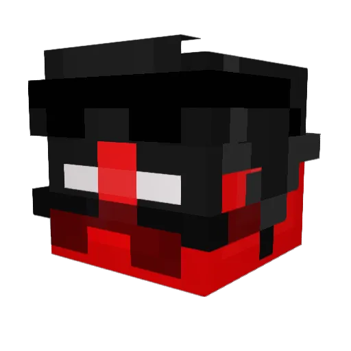 Falzte Minecraft avatar head, 3D render