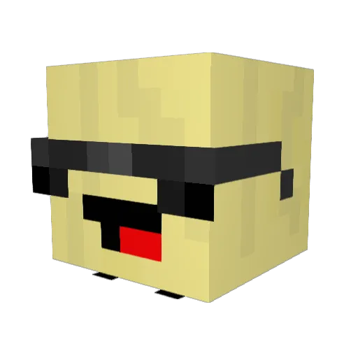 Fam_Of_Banana_2 Minecraft avatar head, 3D render