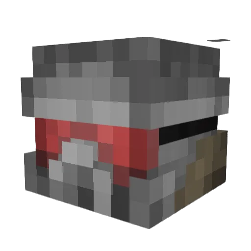 Famas100 Minecraft avatar head, 3D render