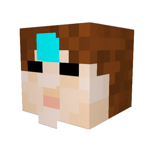 FamasSam3 Minecraft avatar head, 3D render