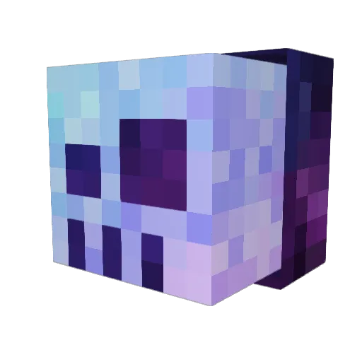 FamedX Minecraft avatar head, 3D render