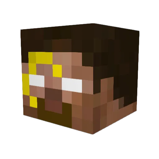 Familieni6 Minecraft avatar head, 3D render