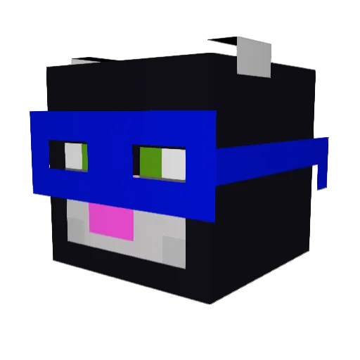 FamilyClose Minecraft avatar head, 3D render