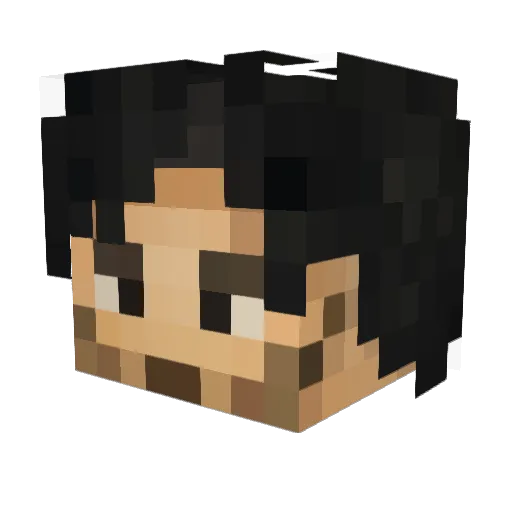 FamilyGB Minecraft avatar head, 3D render