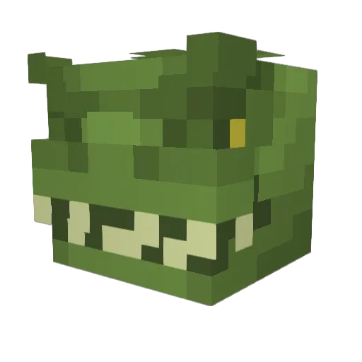Family_gamer Minecraft avatar head, 3D render