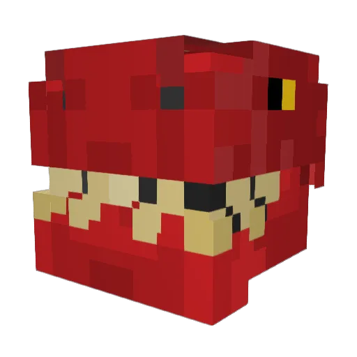 FamineDino Minecraft avatar head, 3D render
