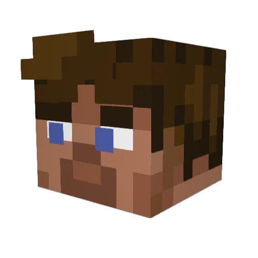 Famishedkey553 Minecraft avatar head, 3D render