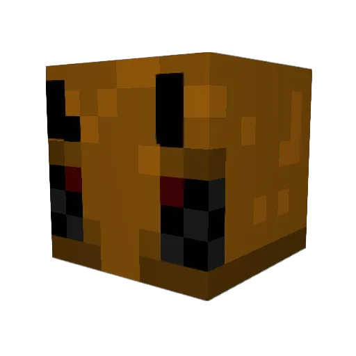 Famitrack Minecraft avatar head, 3D render