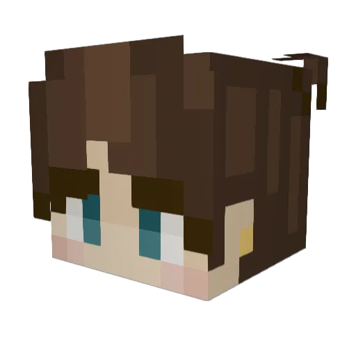 Famonyy Minecraft avatar head, 3D render