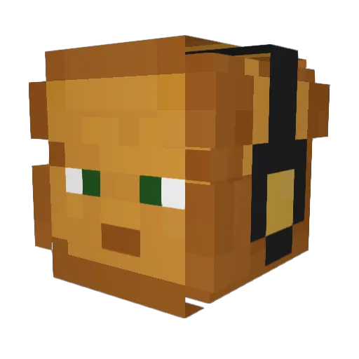 FamosesLaib Minecraft avatar head, 3D render
