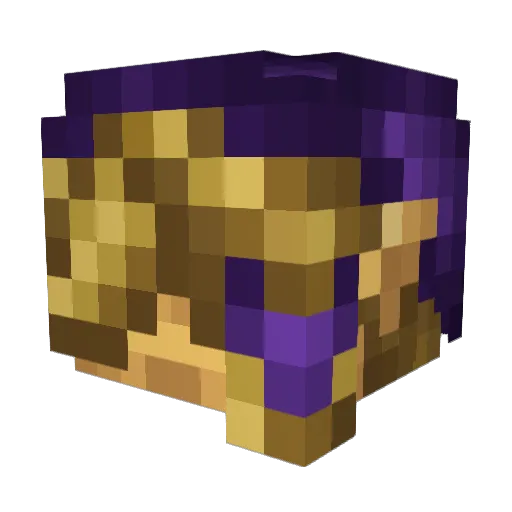 FamousFighter Minecraft avatar head, 3D render