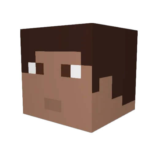Famox Minecraft avatar head, 3D render