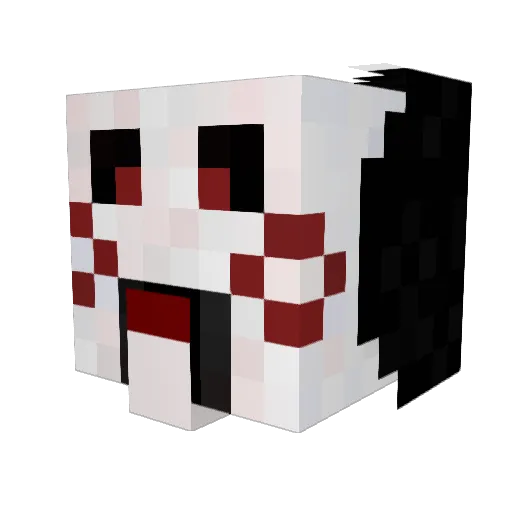 FanDoFinha Minecraft avatar head, 3D render