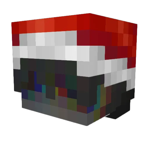 FanLore Minecraft avatar head, 3D render