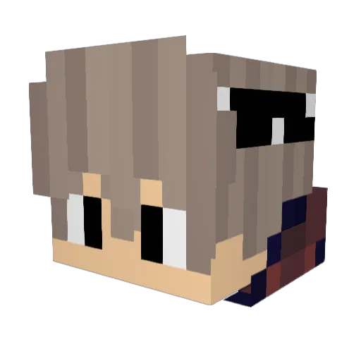 FanPeintre77 Minecraft avatar head, 3D render