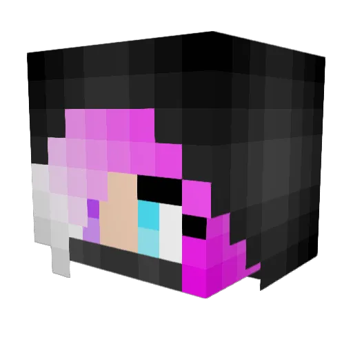 FanTasiaTJB Minecraft avatar head, 3D render