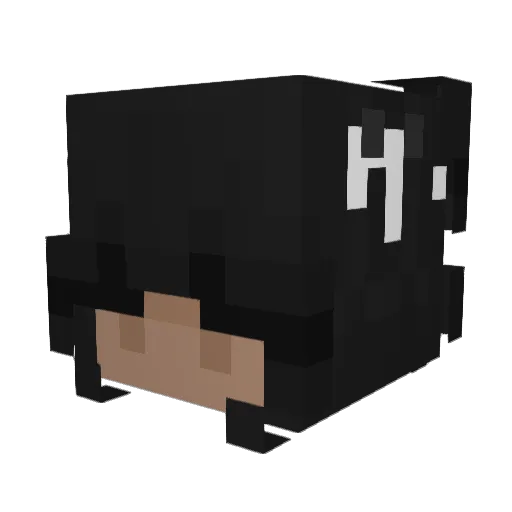 FanTheFear Minecraft avatar head, 3D render