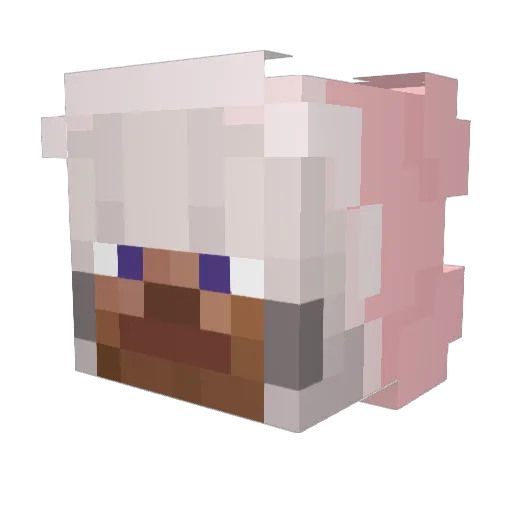 Fan_Marvela Minecraft avatar head, 3D render