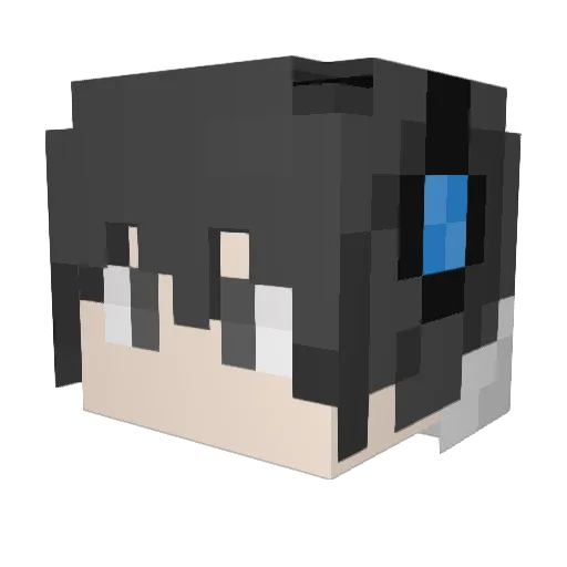 Fan_Tuan_233 Minecraft avatar head, 3D render