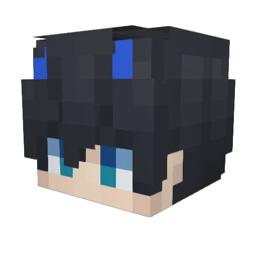 Fan_de_Michou Minecraft avatar head, 3D render