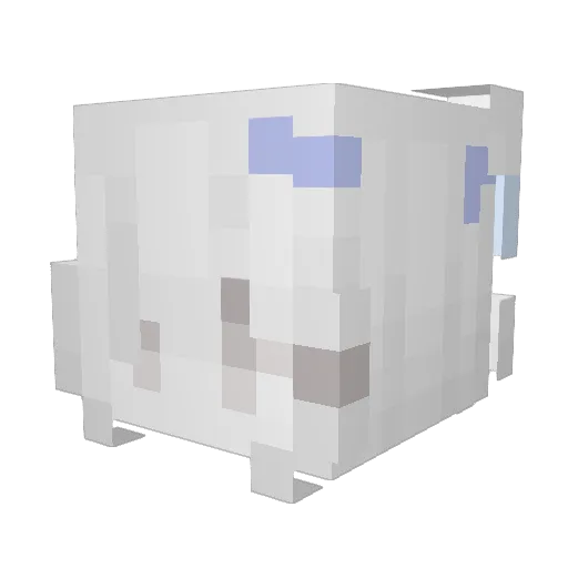 Fanamc Minecraft avatar head, 3D render