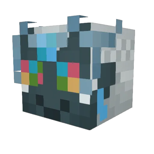 Fanartsy Minecraft avatar head, 3D render